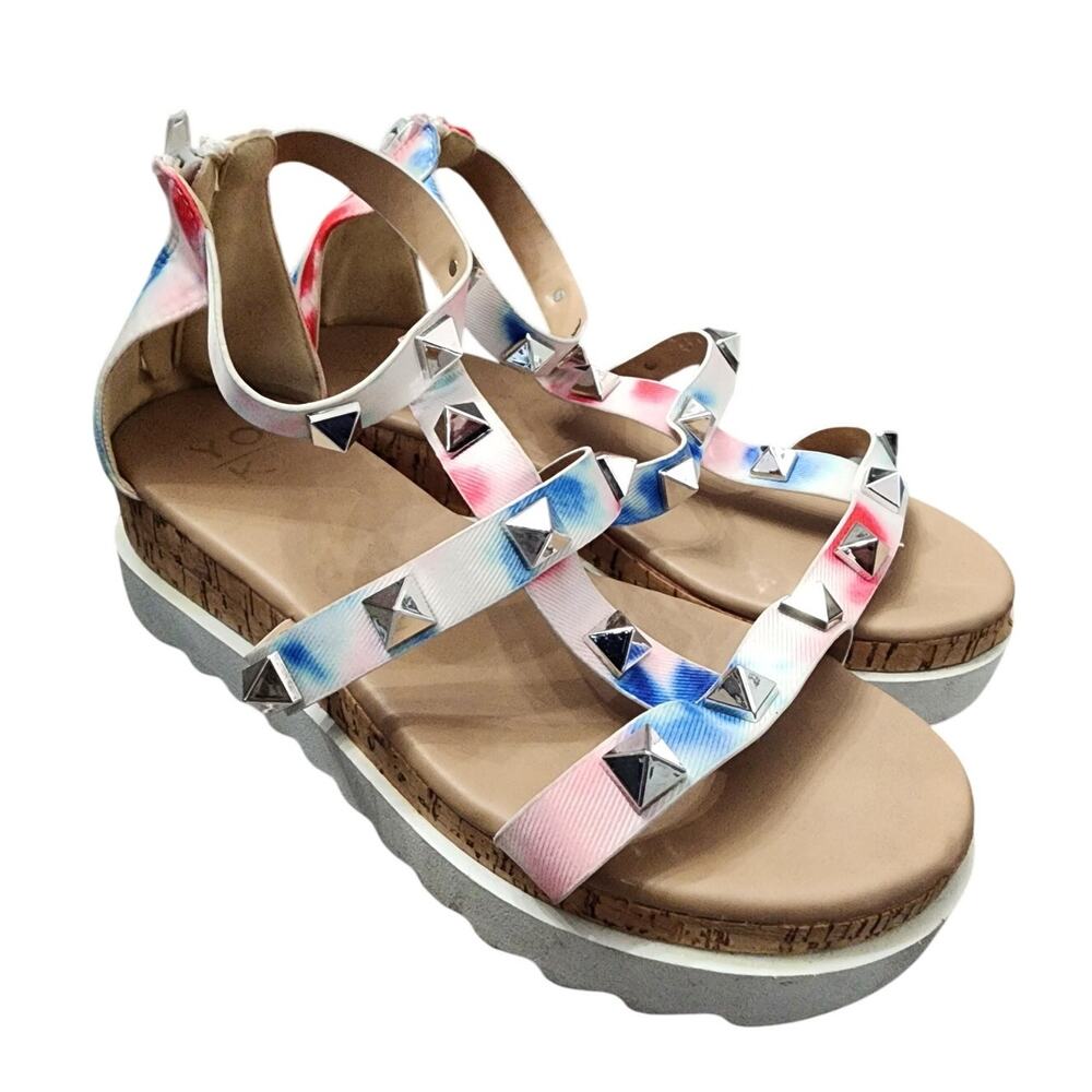 YOKI Gladiator Stud Sandals, 6.5